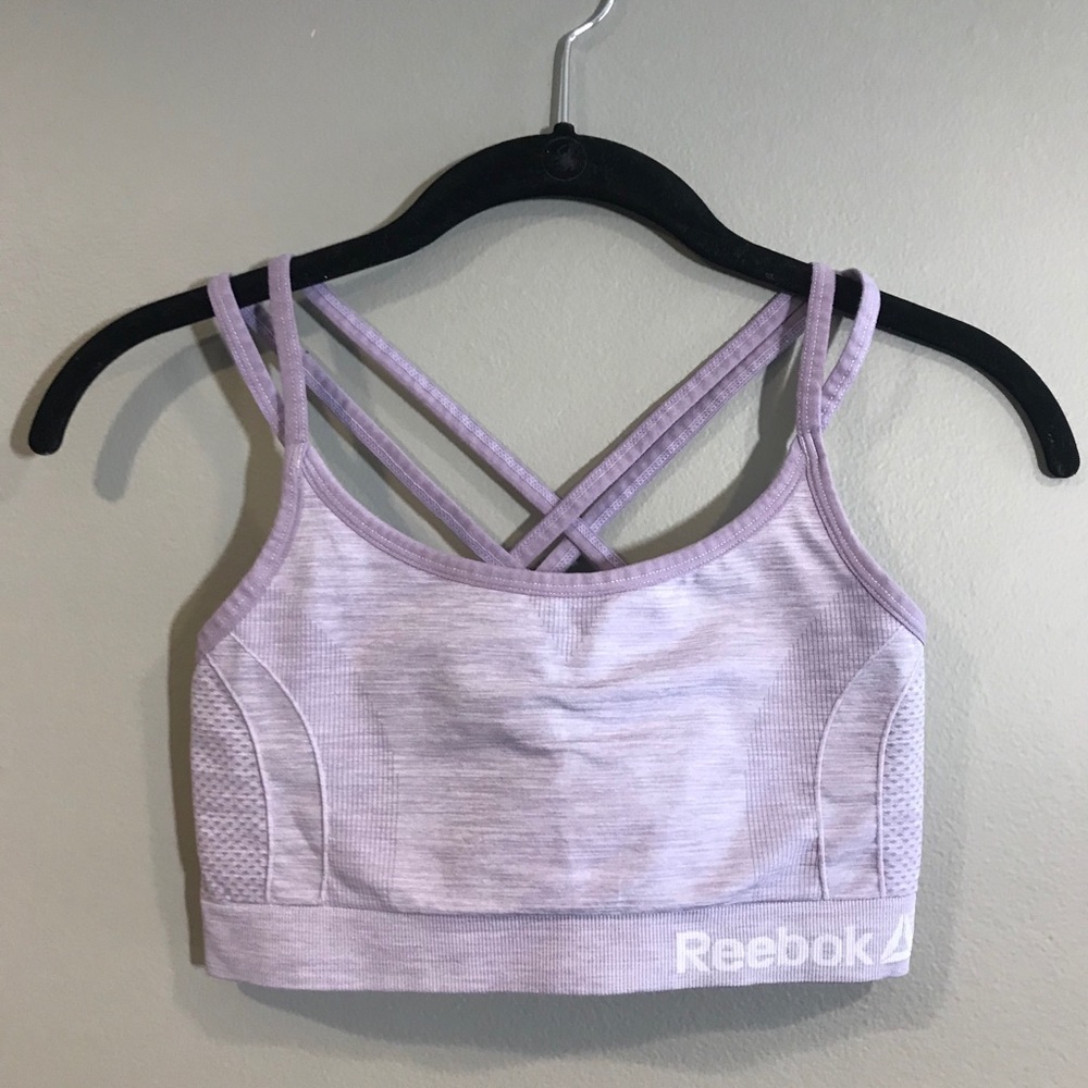 Reebok Double Strap Sports Bra (Lilac)